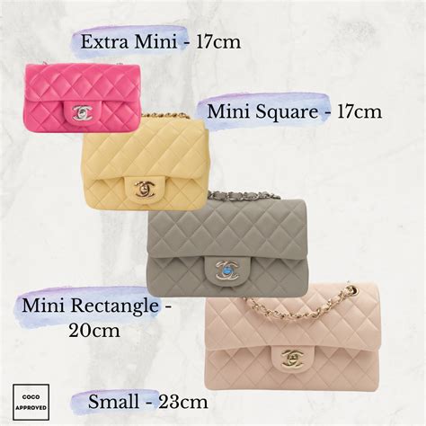 chanel extra mini size cm|Chanel Classic Flap Bag Size Comparison .